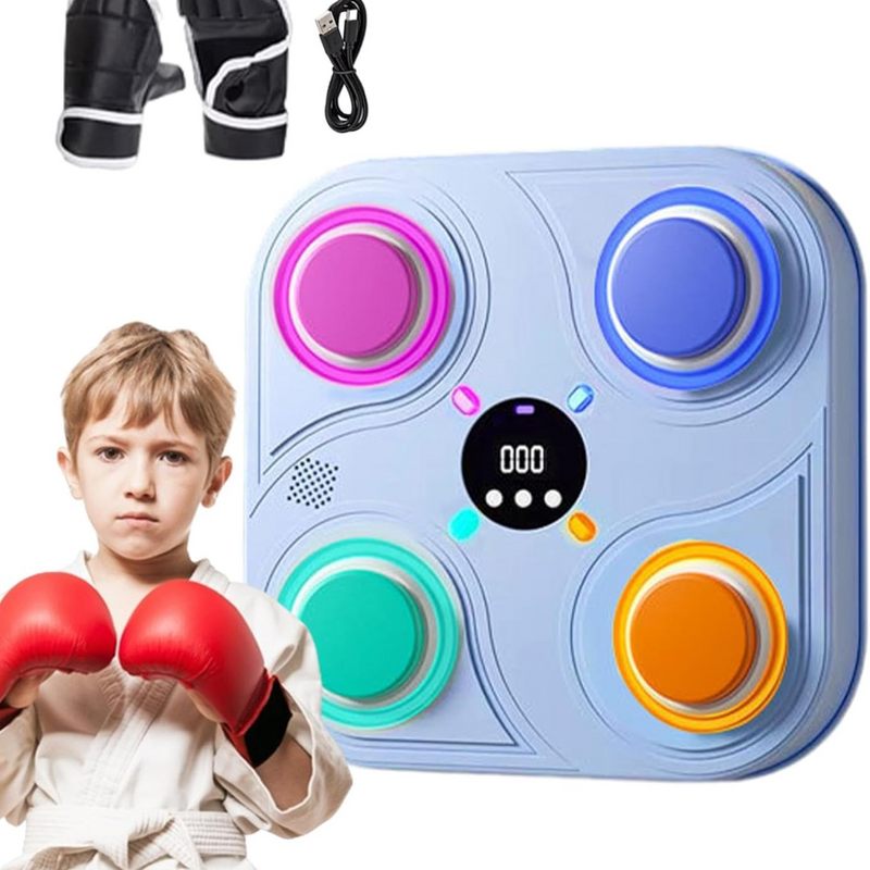 Máquina de Boxeo Inteligente Musical para Niños – Entrenamiento Divertido con Luces y Bluetooth