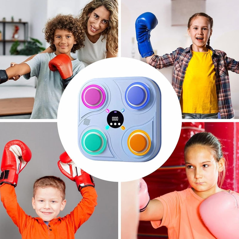 Máquina de Boxeo Inteligente Musical para Niños – Entrenamiento Divertido con Luces y Bluetooth